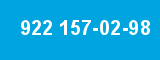 922 157-02-98 922 157-02-98